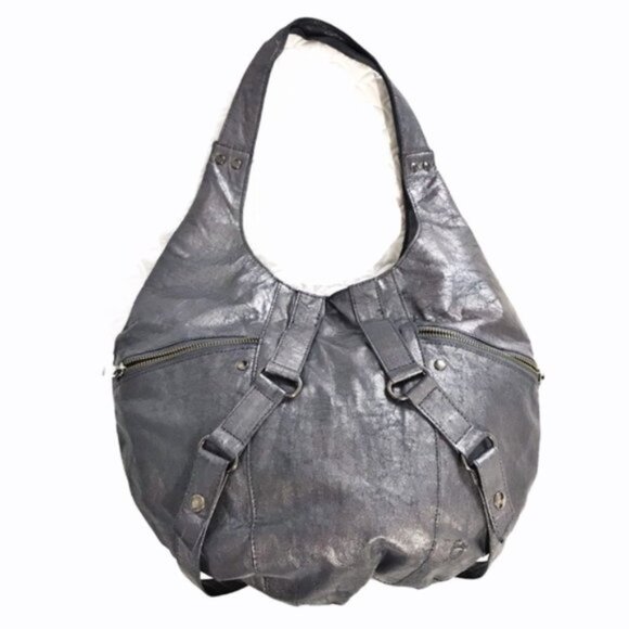 Matt  Nat Gray Japanese Paper Vegan Textured bag - Picture 10 of 10